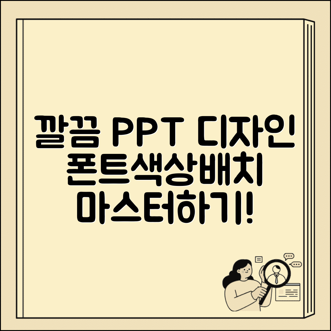 파워포인트 디자인 깔끔한 슬라이드 만들기 | PPT 폰트 색상 배치
