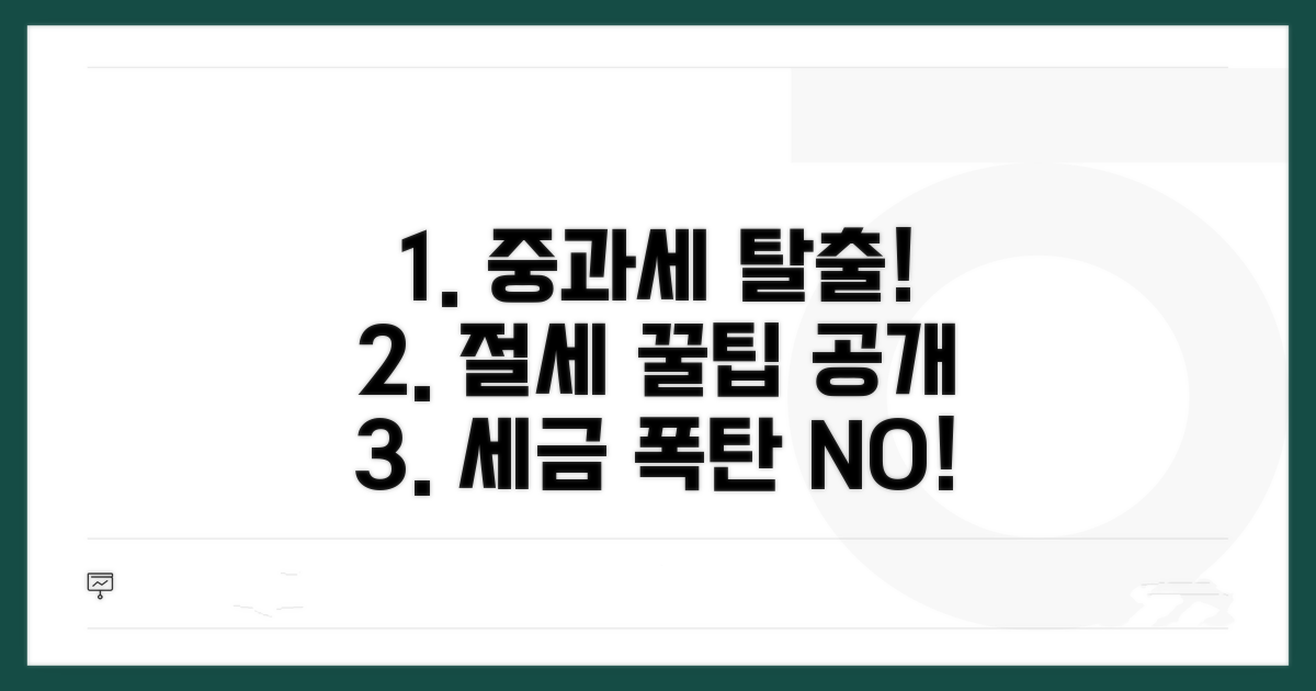 중과세 피하는 절세 전략 꿀팁