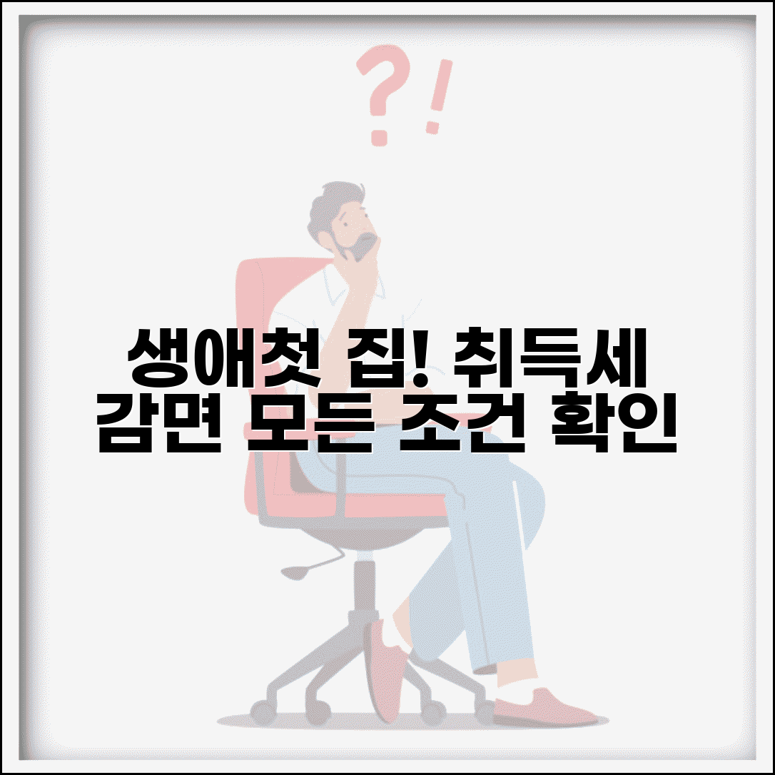 생애최초 취득세 감면 조건 확인 | 생애최초 취득세 감면 요건