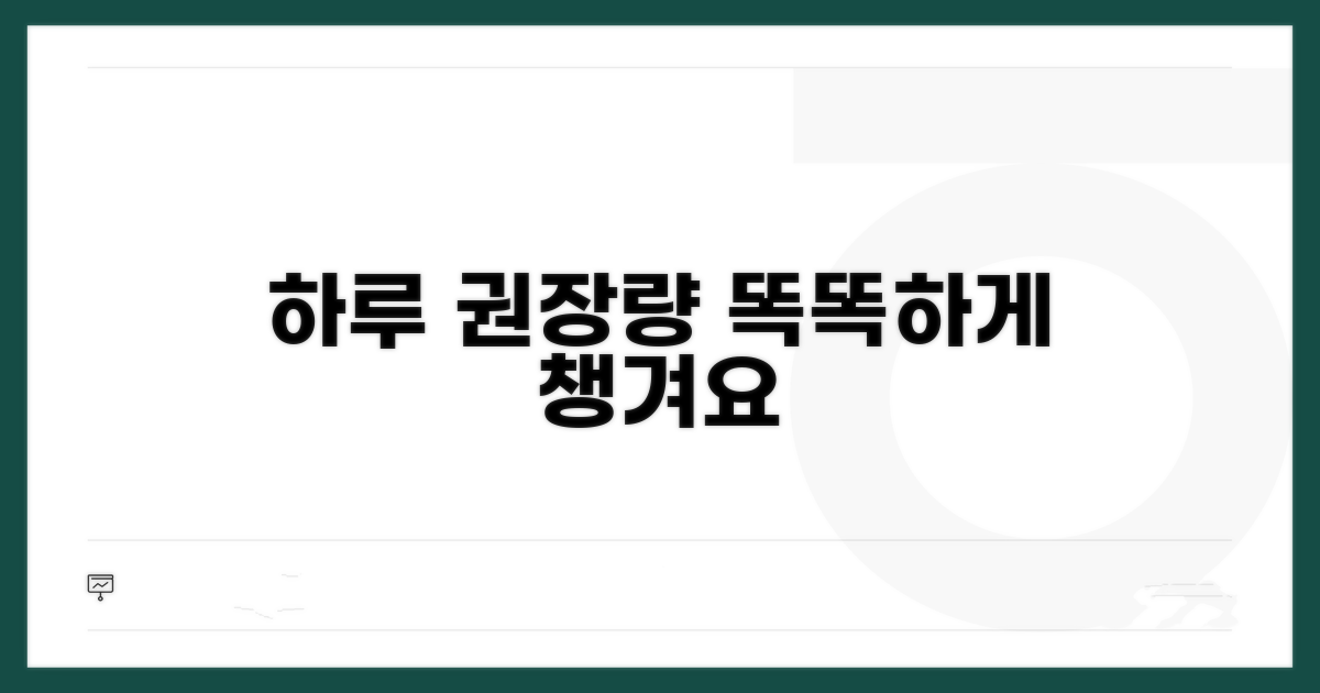 하루 적정량, 똑똑하게 챙기기