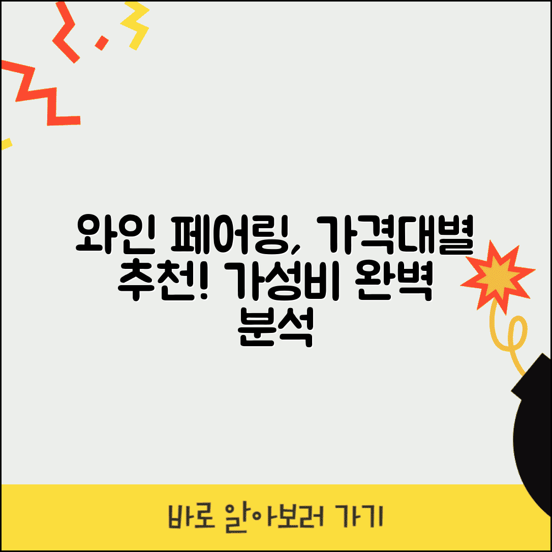 레스토랑 와인 페어링 등급별 가격 비교 | 코스 요리 와인 매칭 가치 분석