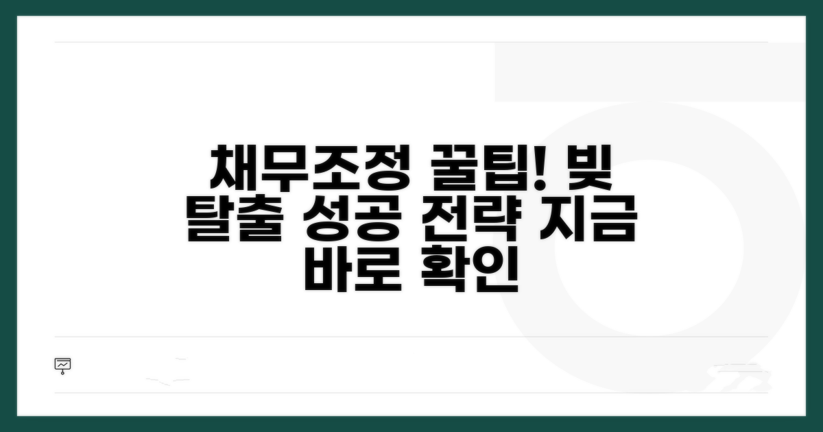 성공적인 채무조정을 위한 꿀팁