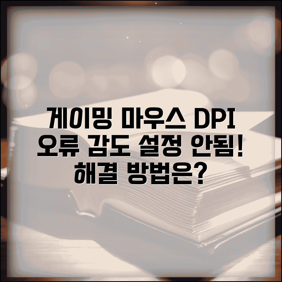 게이밍 마우스 DPI 변경 안됨 | 게이밍 마우스 감도 설정 오류