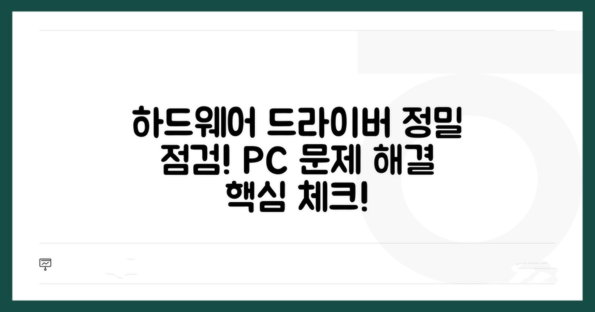 하드웨어 및 드라이버 확인