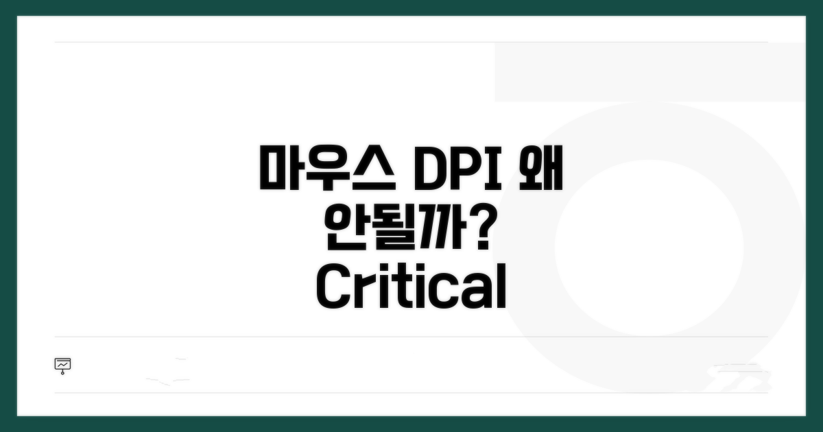 마우스 DPI 변경 안 되는 이유