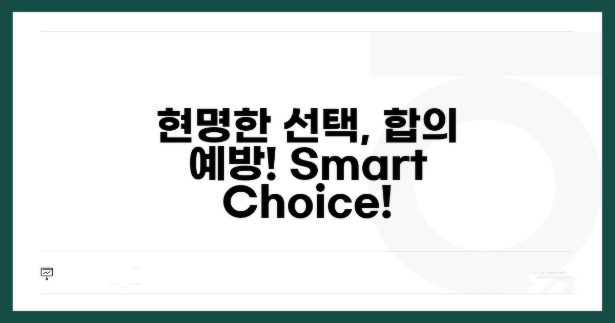 합의 및 예방 위한 현명한 선택