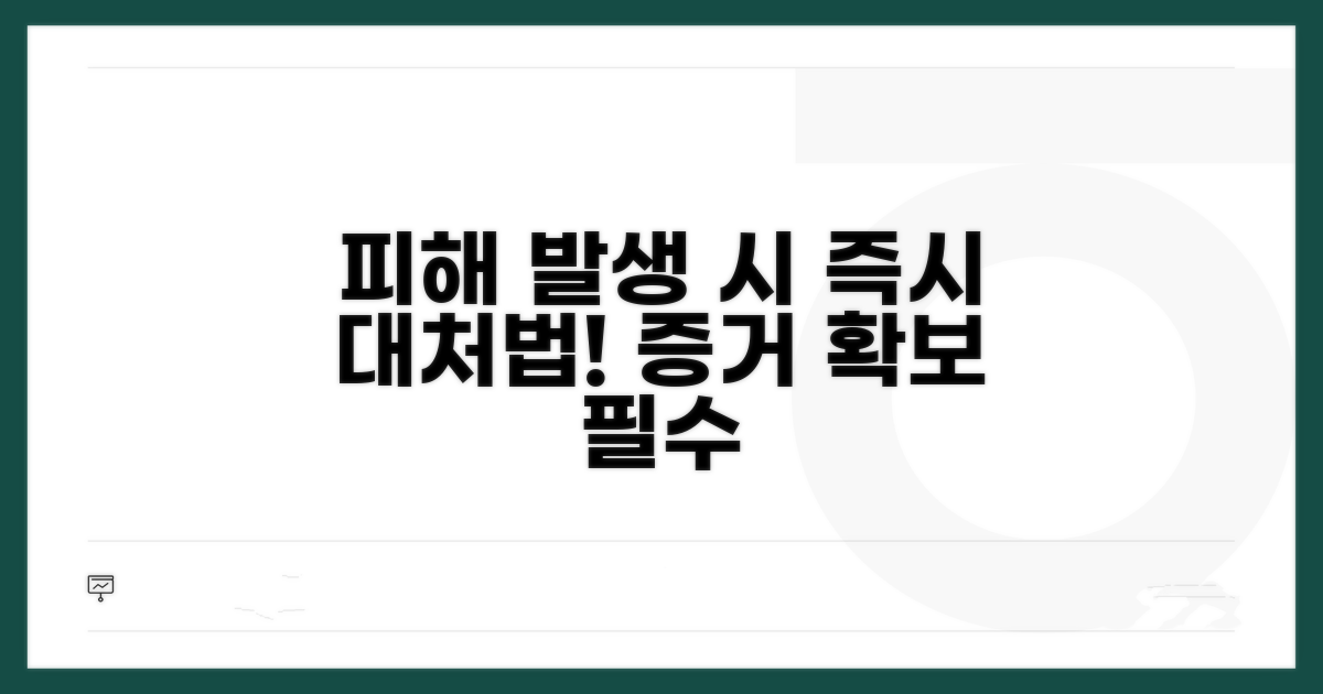 피해 발생 시 대처 방법과 증거 확보
