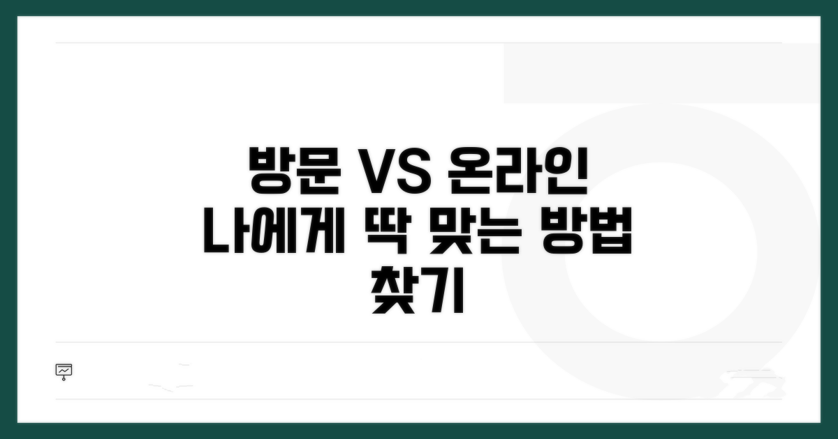 방문 vs 온라인, 나에게 맞는 방법