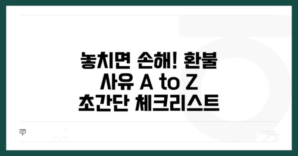 놓치기 쉬운 반환 사유 체크리스트