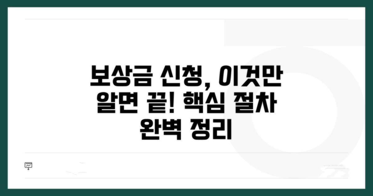 보상금 신청 절차 핵심 정보