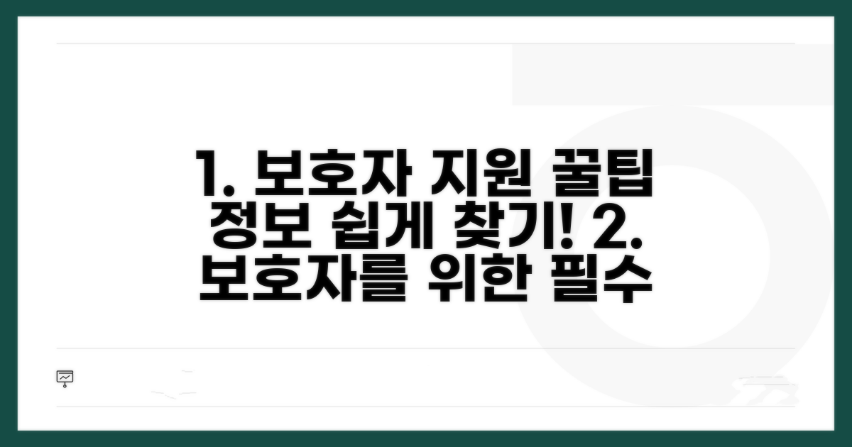 보호자를 위한 유용한 정보와 지원 찾기