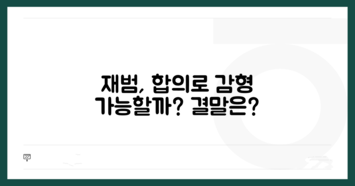 재범, 합의로 감형 받을 수 있을까