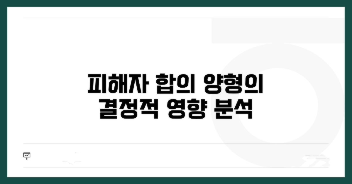 피해자 합의, 양형에 미치는 영향 분석