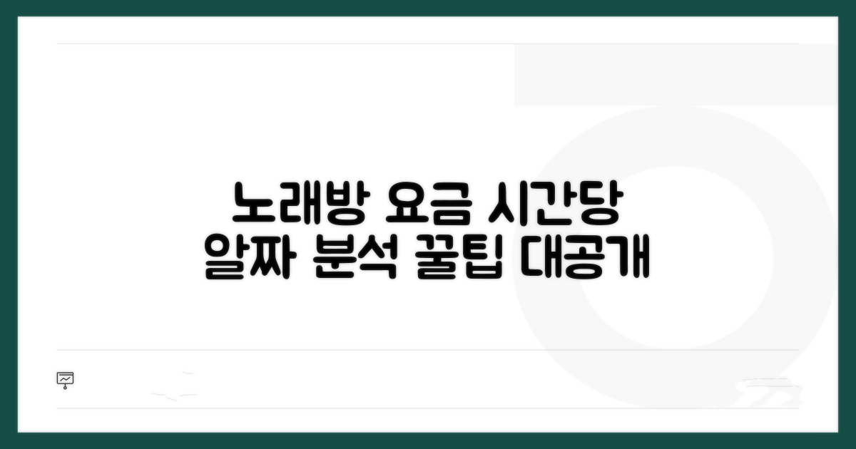 노래방 시간당 요금 핵심 분석