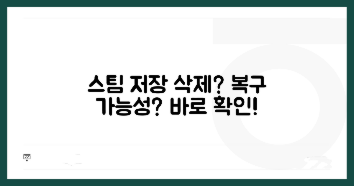 스팀 게임 저장 데이터 삭제 복구 가능성