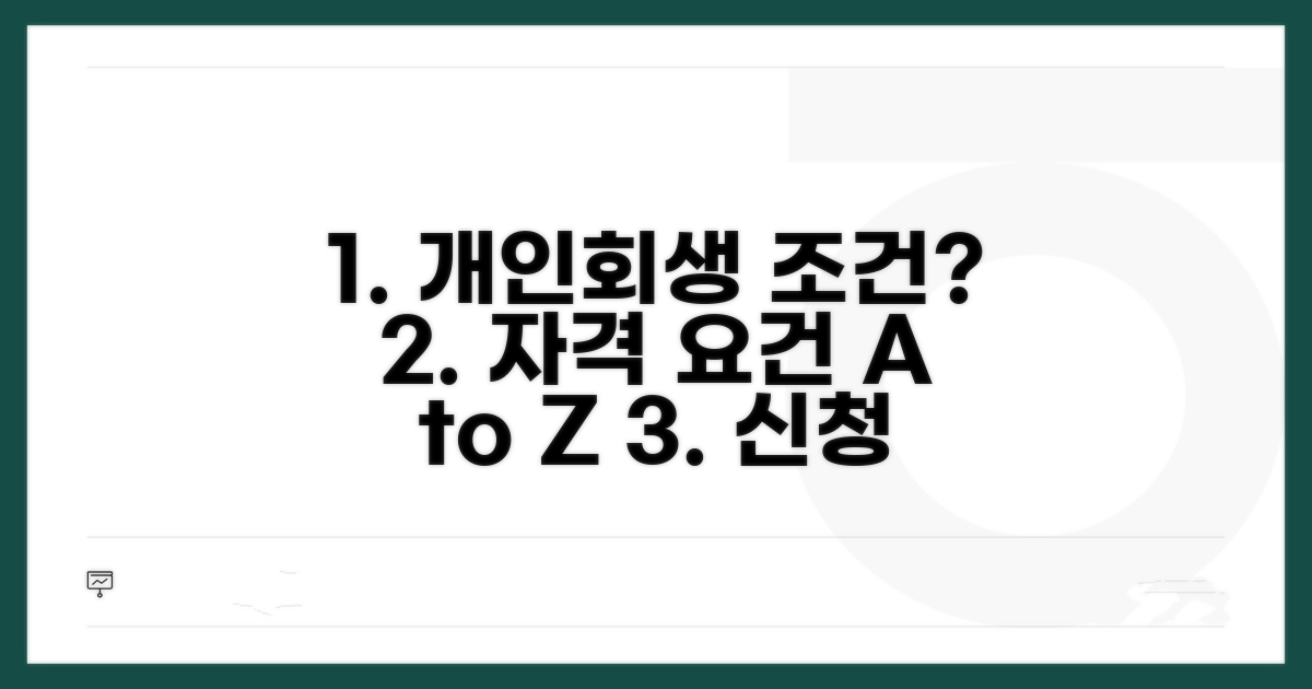 개인회생 신청 조건 및 자격 요건
