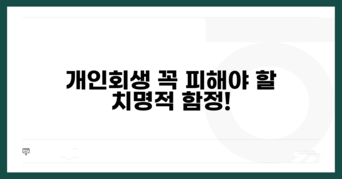 개인회생 시 주의해야 할 함정