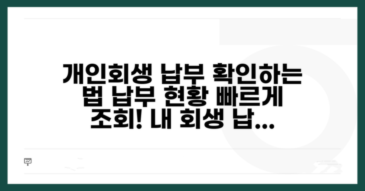 개인회생 납부 현황 조회 방법