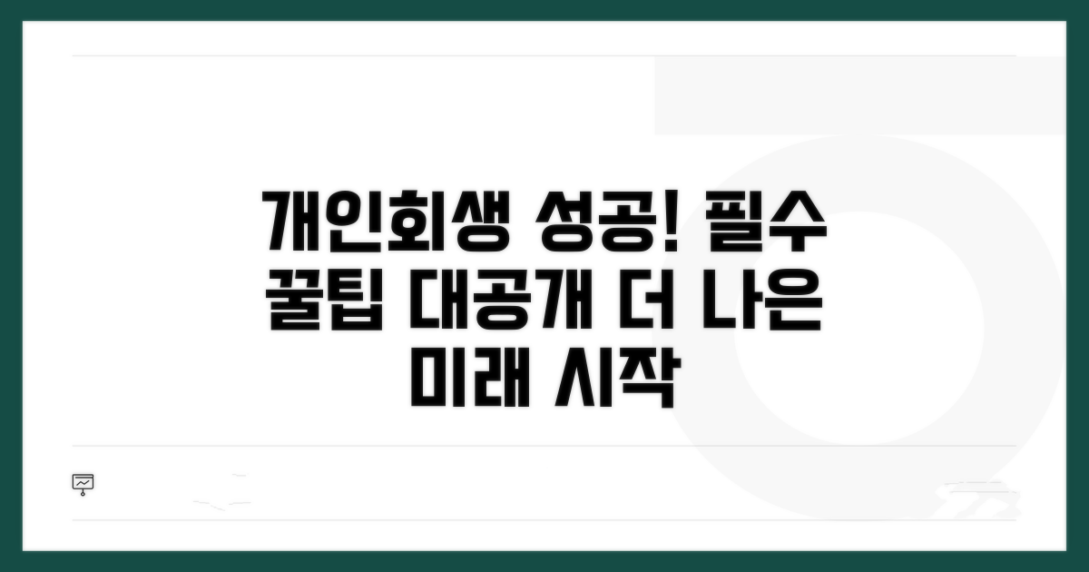 개인회생 성공 위한 꿀팁