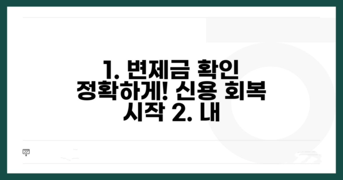 변제금 확인과 신용회복