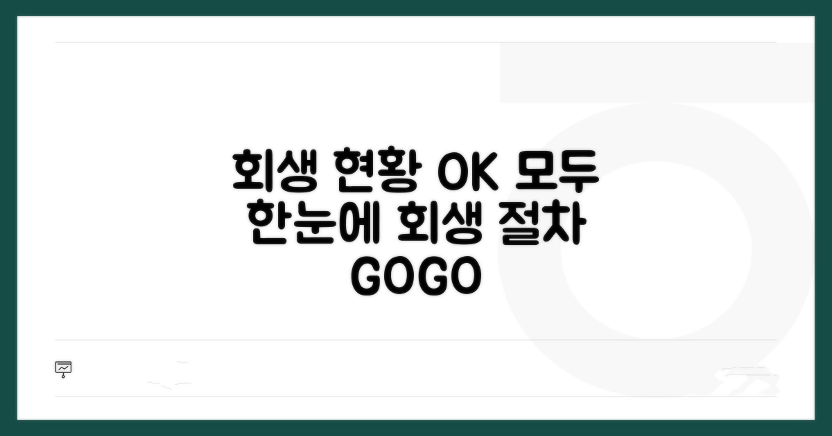 회생 절차 진행 상황 한눈에 보기