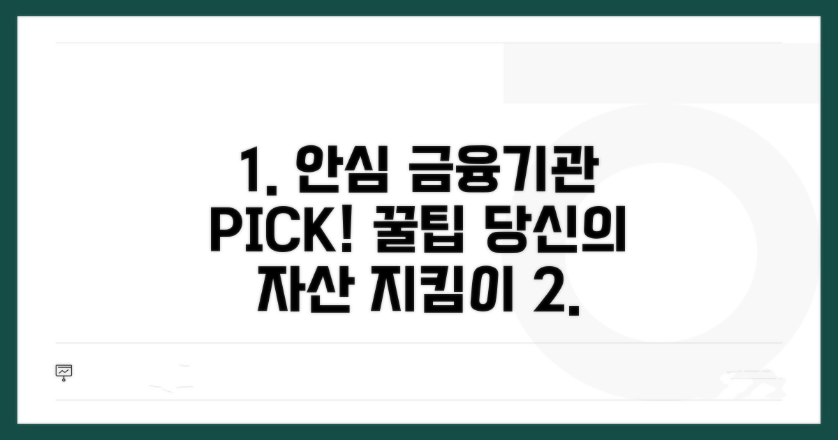 안전한 금융기관 선정 방법