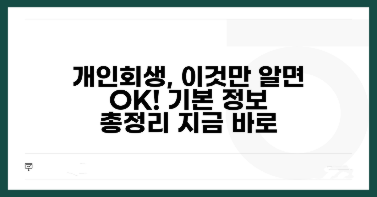 개인회생 신청 기본 정보