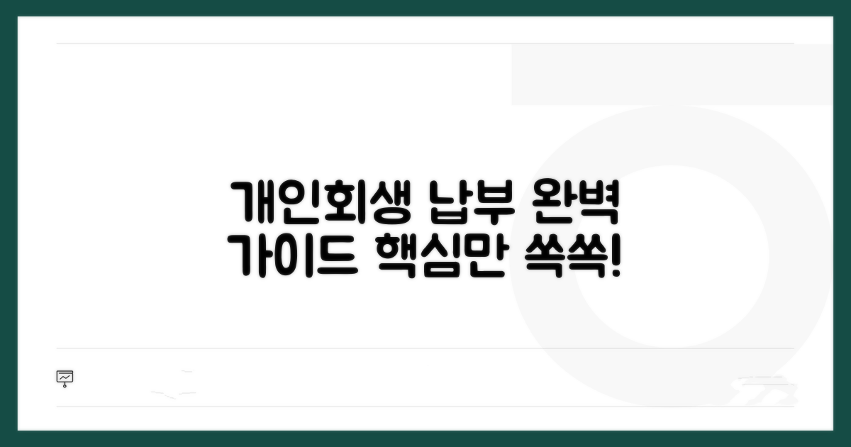 개인회생 납부 방법 완벽 정리