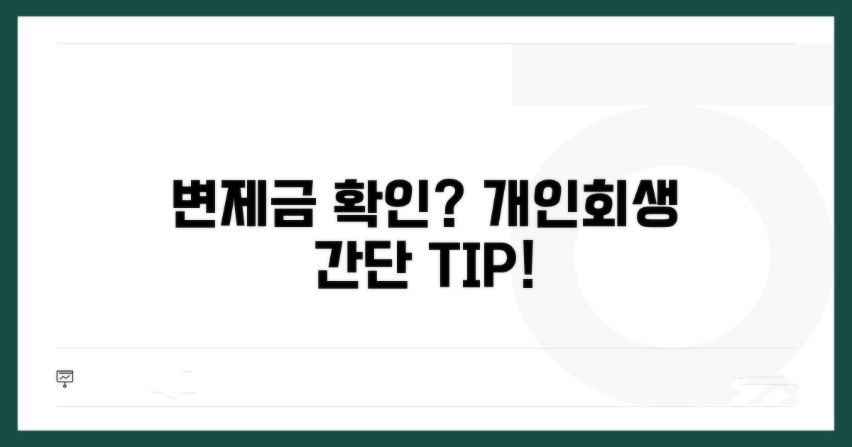 개인회생 중 변제금 확인 방법