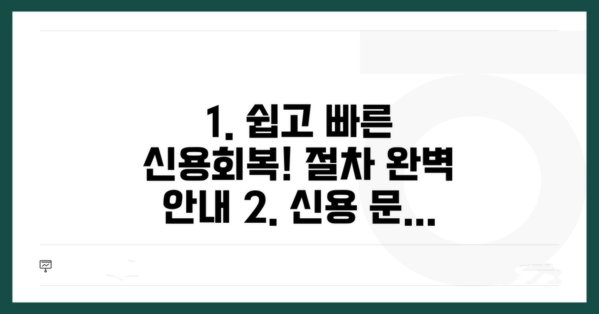 신용회복 상담 및 신청 절차 안내