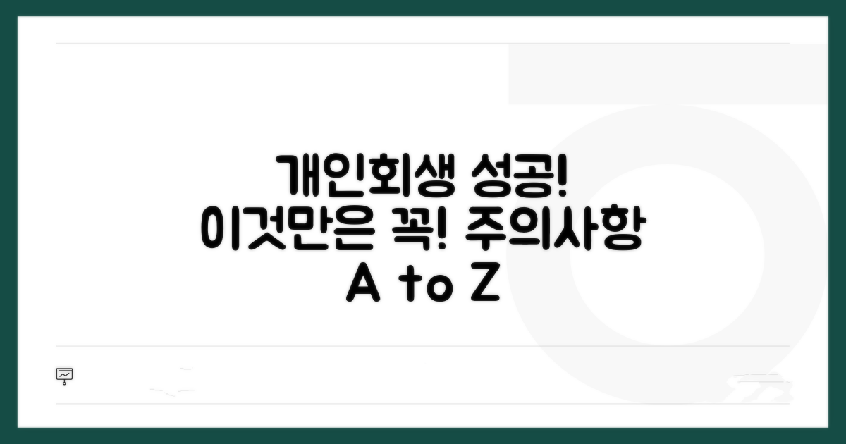 개인회생 성공 사례와 주의점