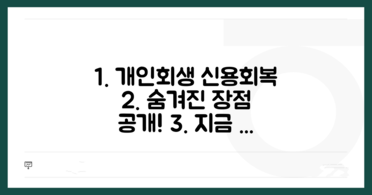 개인회생, 신용회복 장점 분석