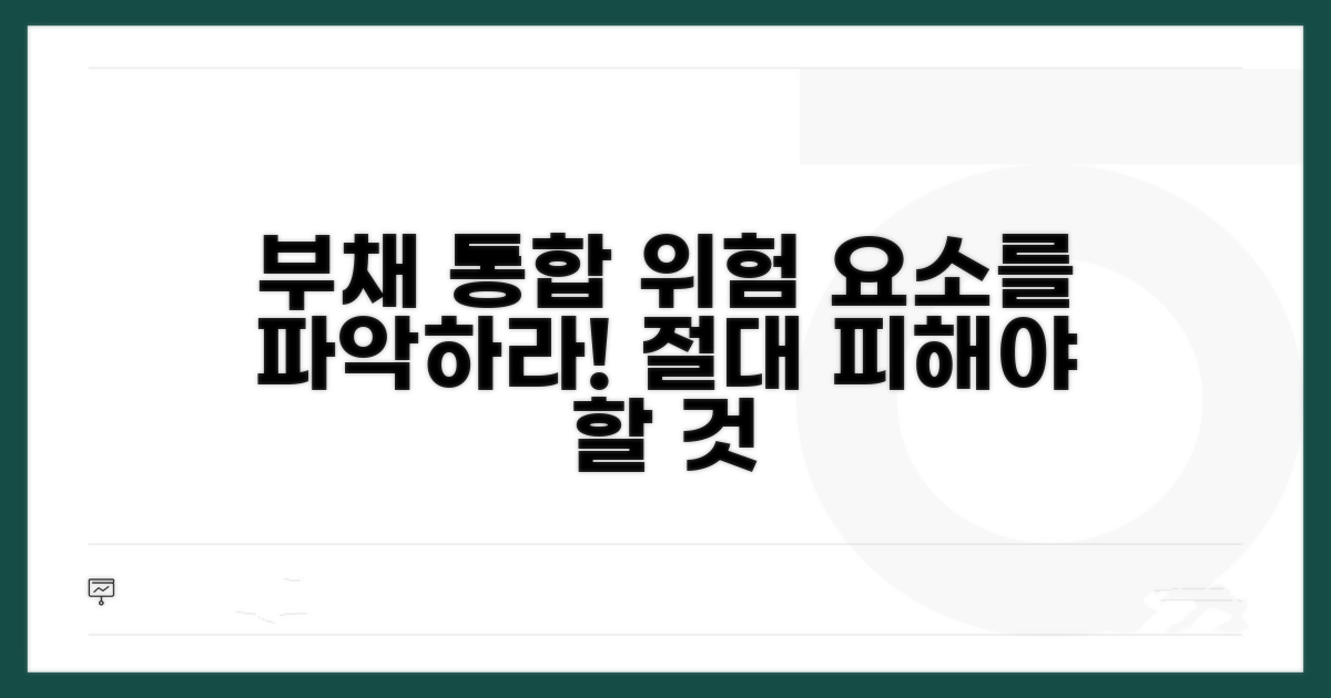 부채 통합 시 발생 위험 요소
