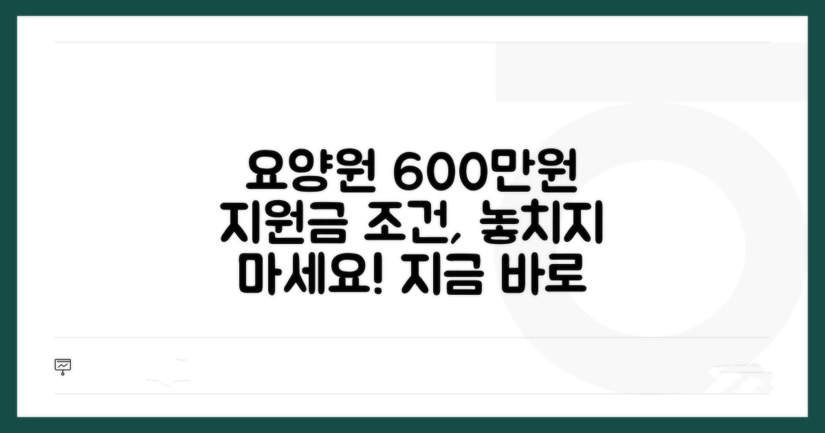 요양원 600만원 지원금 조건 확인