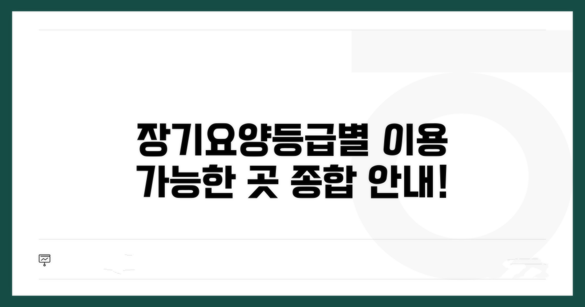 장기요양등급별 이용 가능한 곳