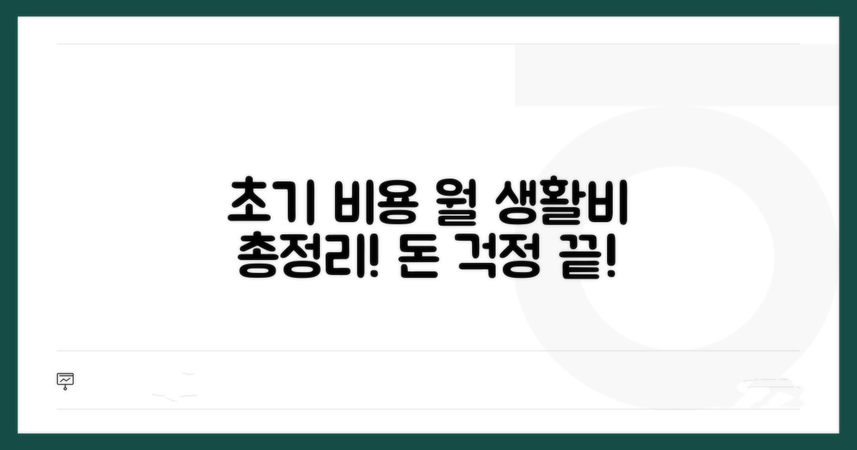 초기 비용부터 월 생활비까지