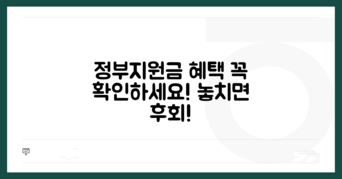 정부 지원 혜택 꼼꼼히 확인하기