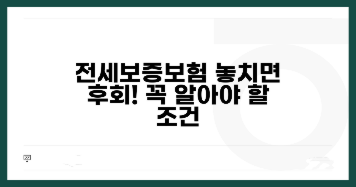 전세보증보험, 꼭 알아야 할 조건