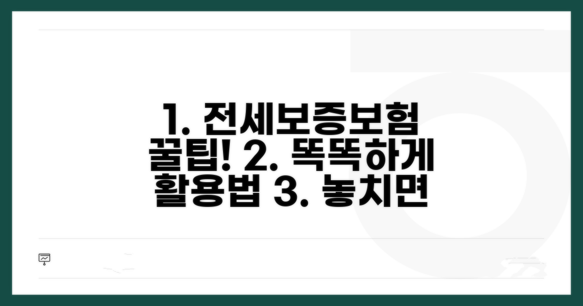 스마트한 전세보증보험 활용 꿀팁