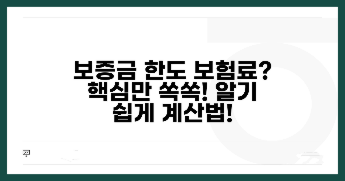 보증금 한도와 보험료 계산법