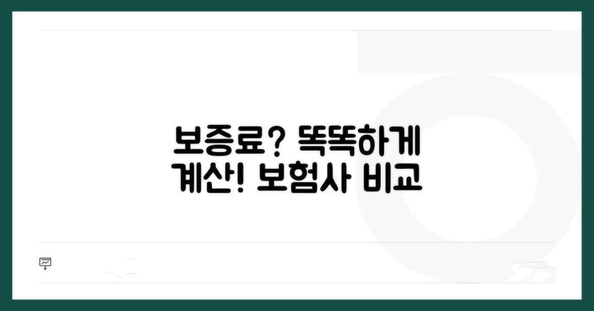 보증료 계산과 추천 보험사 비교
