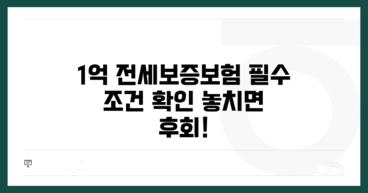 1억 전세보증보험 필수 조건 확인