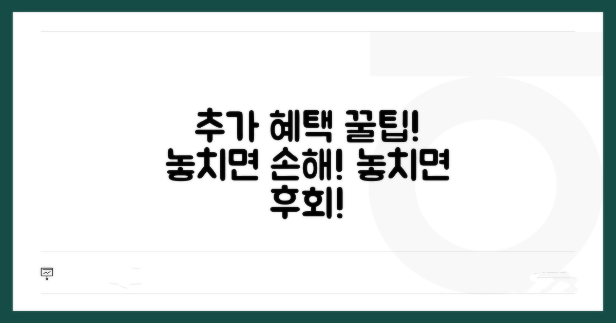 추가 혜택 및 활용 꿀팁