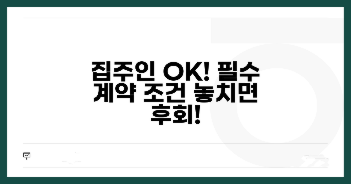 집주인 동의, 임대차계약 핵심 조건