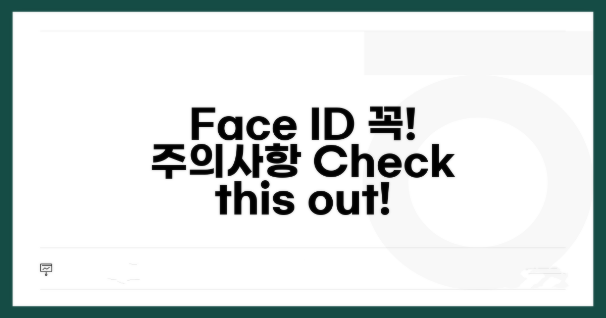이것만은 꼭! Face ID 주의사항