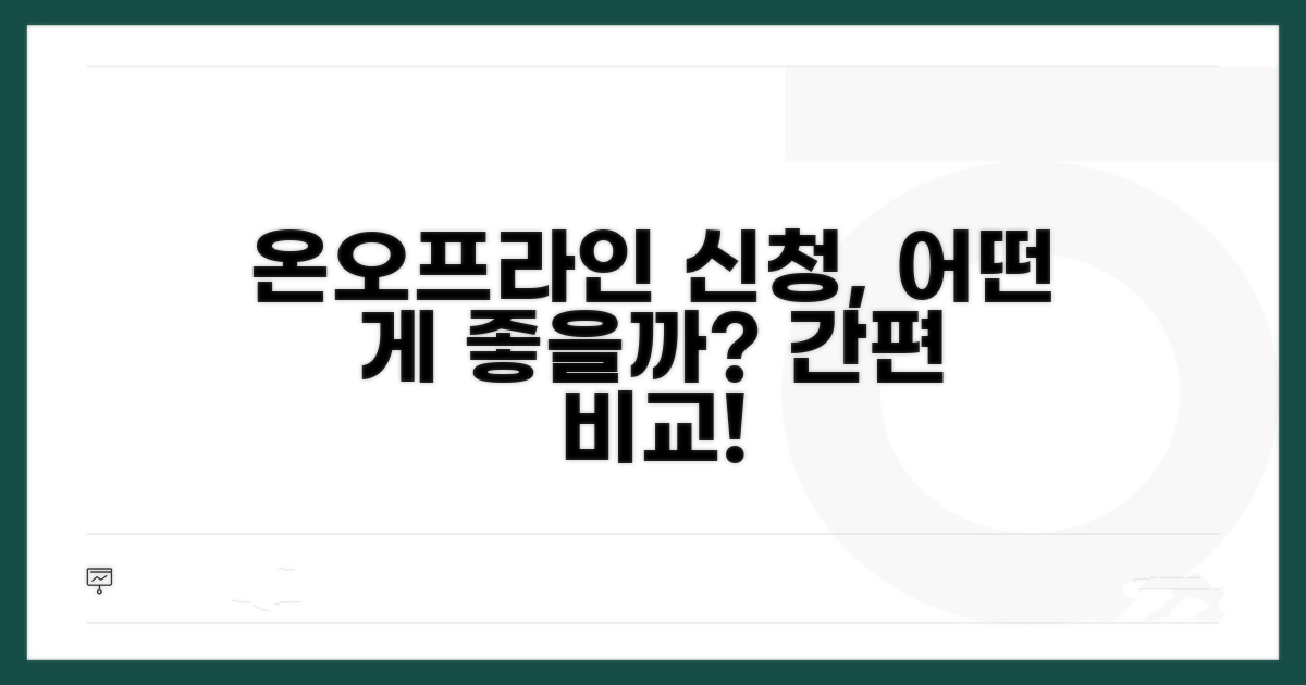 온라인/오프라인 신청 방법 비교