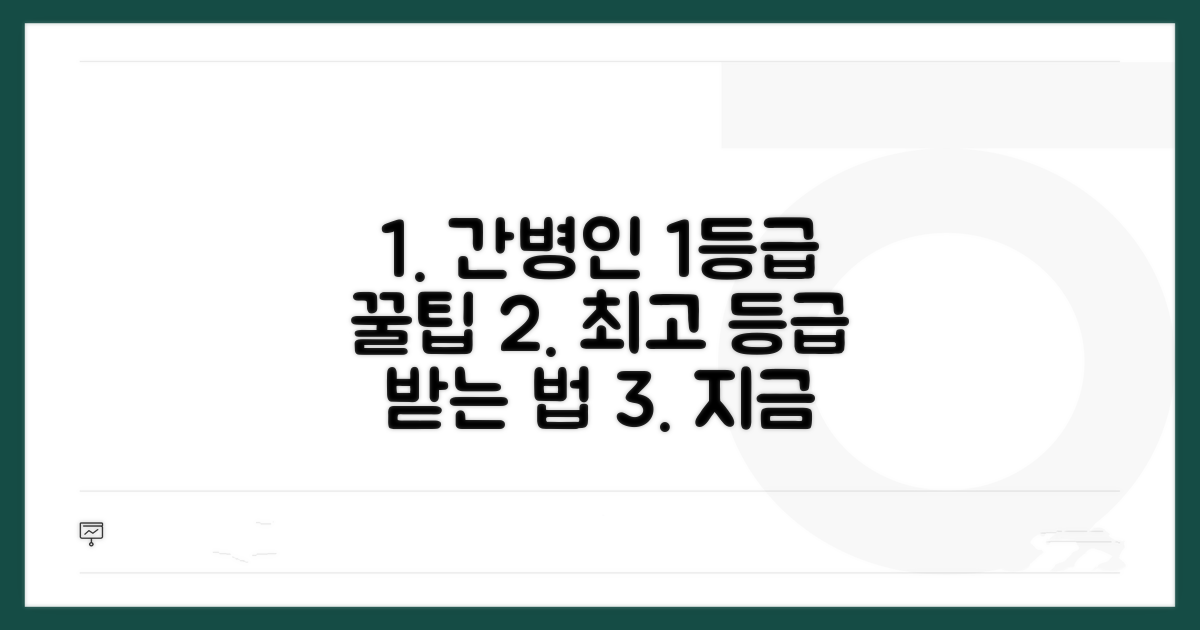 간병인 등급 최고 등급 받는 비결