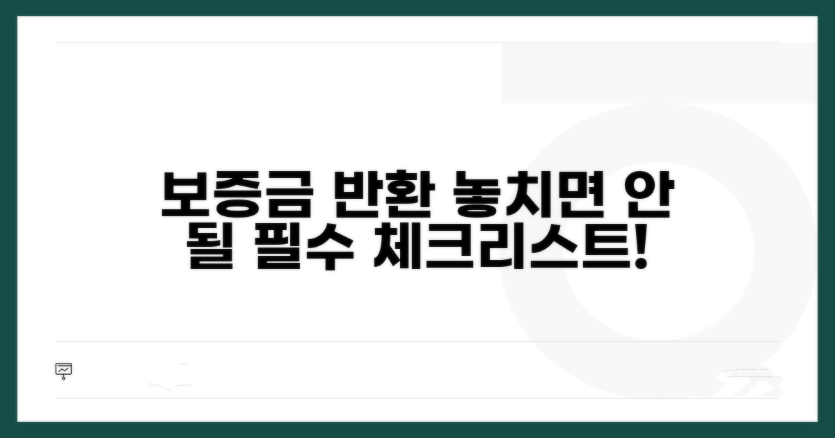보증금 반환 시 필수 확인 사항