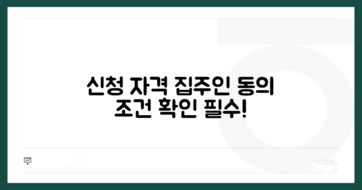 신청 자격과 집주인 동의 조건
