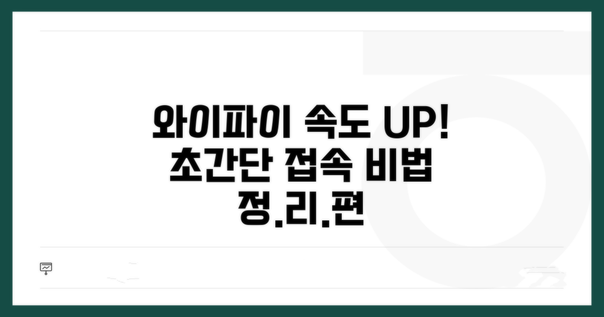 빠른 와이파이 접속 비법 총정리